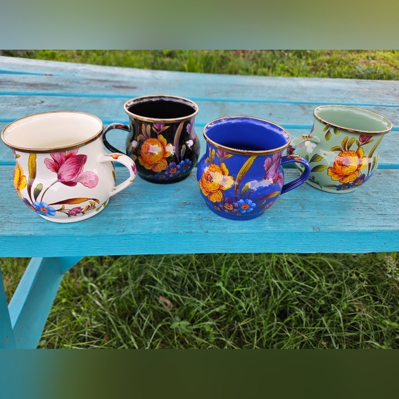 Mackenzie Childs Variety Flower Market Mug Set - Picture 11 of 13